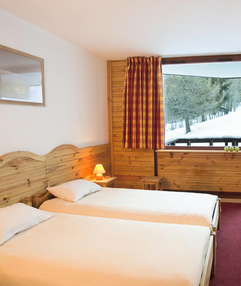 village vacances Alpes chambre avec vue Plagne Montalbert