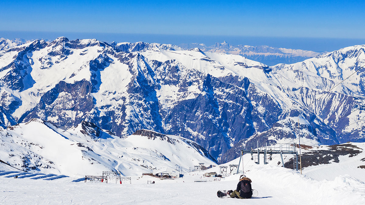 Les 2 Alpes en février
