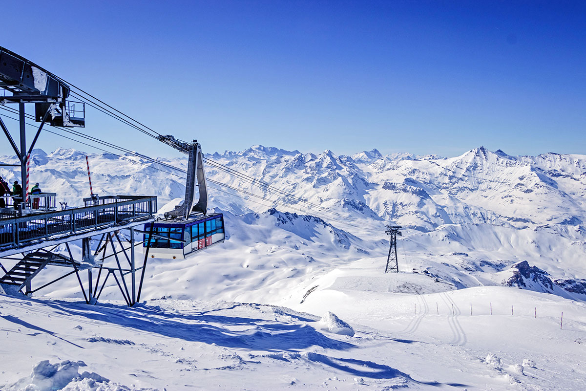 Tignes en février