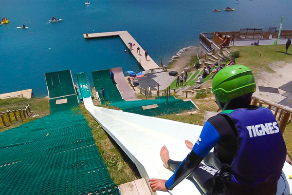 Tignes water jump