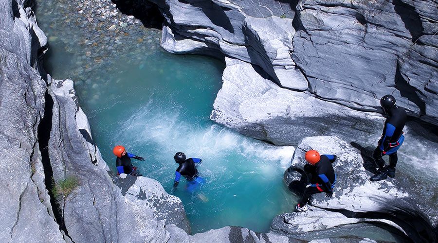 vacances montagne été canyoning