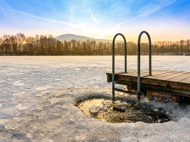 plongée sous la glace